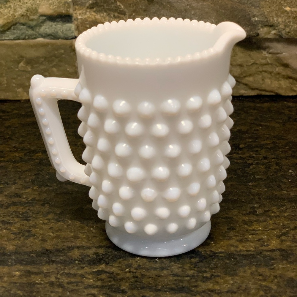 FENTON | Hobnail Vintage Milk Glass Creamer